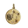 Médaille astrologique gémeaux Or et Diamants