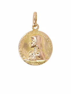 Médaille bienheureuse Jeanne d'Arc or jaune