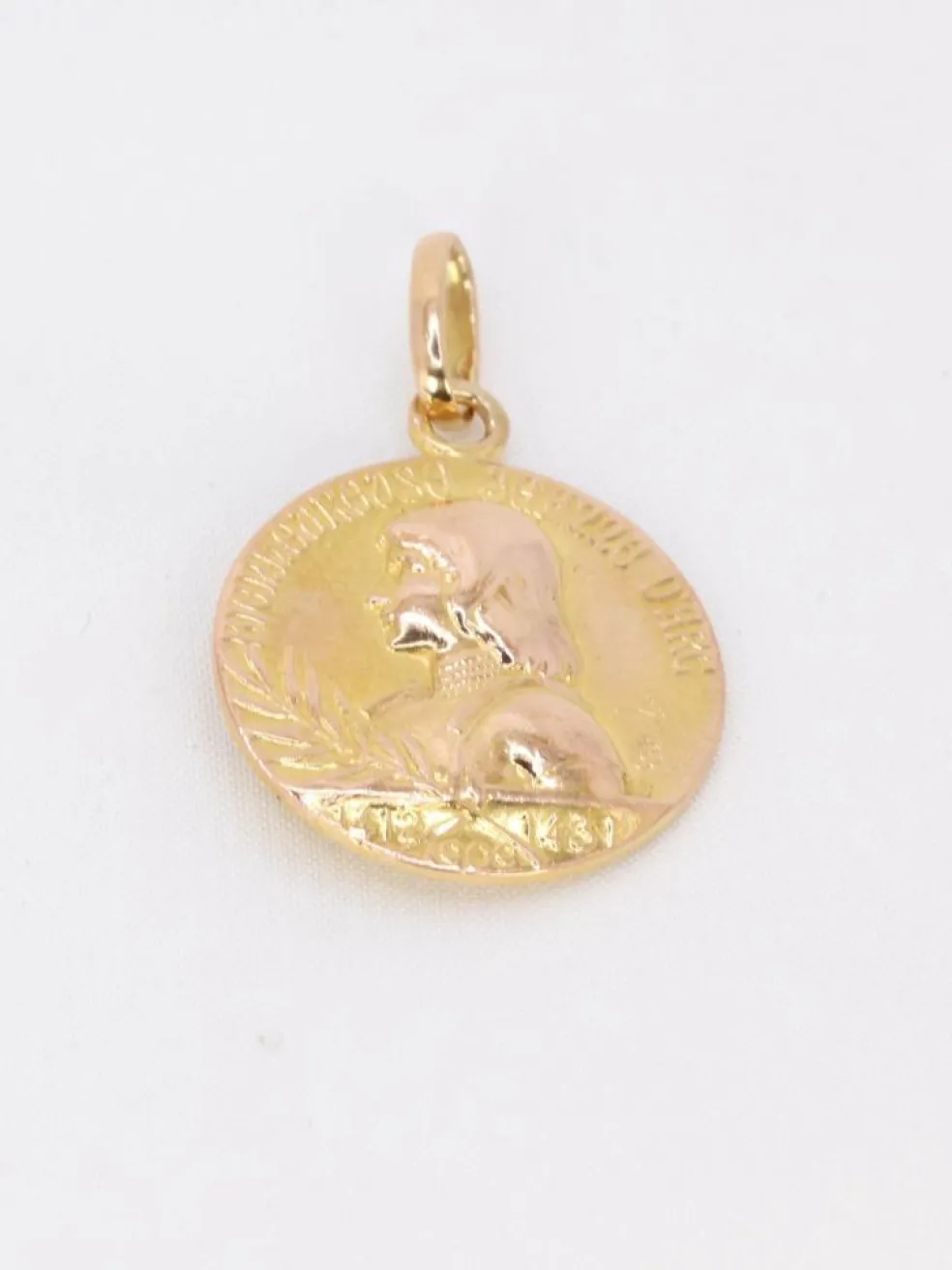 Médaille bienheureuse Jeanne d'Arc or jaune