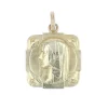 Médaille carrée Vierge or jaune
