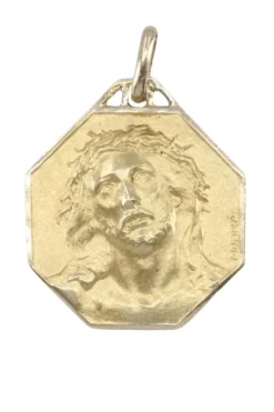 Médaille Christ or jaune Emile Monier