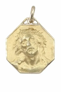 Médaille Christ or jaune Emile Monier