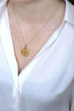 Médaille Chrétienne Art Déco or jaune