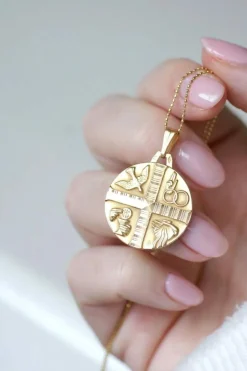 Médaille Chrétienne Art Déco or jaune