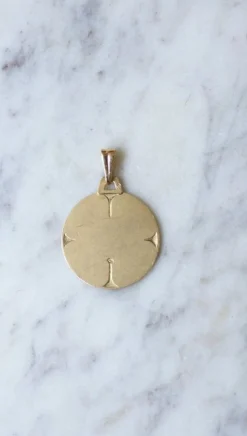 Médaille Chrétienne Art Déco or jaune
