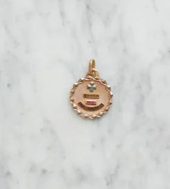 Médaille d'amour vintage A.AUGIS en or rose