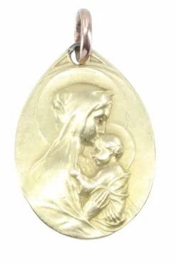 MÉDAILLE DE LA VIERGE À L'ENFANT