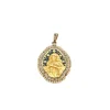 Médaille de la Vierge Marie or, diamants et perles, vers 1900