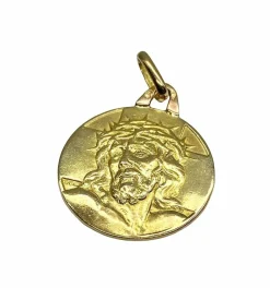 Médaille du Christ en or jaune 18 carats