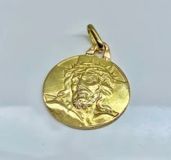 Médaille du Christ en or jaune 18 carats