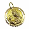 Médaille du scapulaire en or jaune 18 carats ( recto verso )