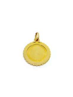 Médaille du zodiac vierge or jaune