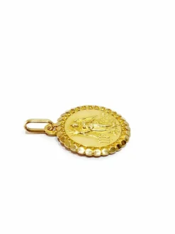 Médaille du zodiac vierge or jaune