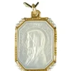 Médaille en nacre, or et perles