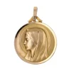 Médaille en or rose Vierge Marie auréolée