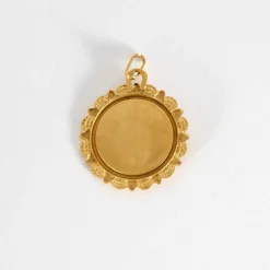Médaille Etoile d'amour or jaune et rubis