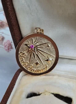 Médaille Etoile d'amour or jaune