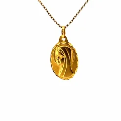 Médaille Marie or jaune
