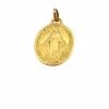 Médaille miraculeuse en or jaune 18 carats