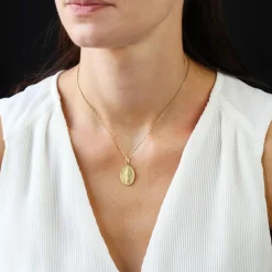 Médaille Miraculeuse or jaune ancienne