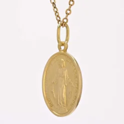 Médaille Miraculeuse or jaune ancienne