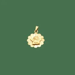 Médaille or jaune ange Raphaël