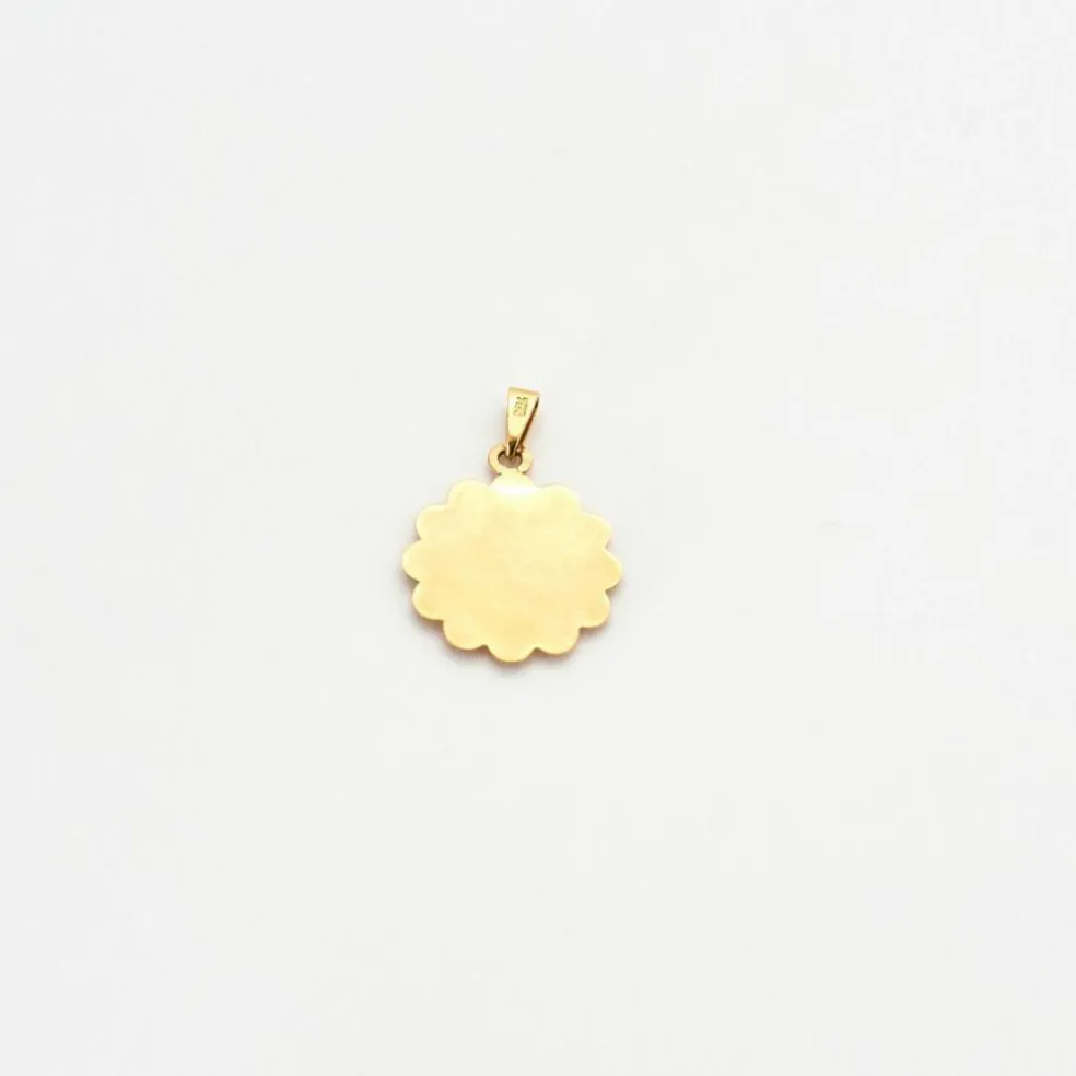 Médaille or jaune ange Raphaël