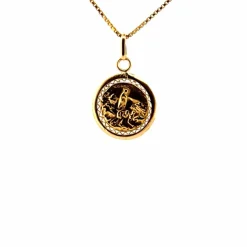 Médaille Or Jaune 18k Marie