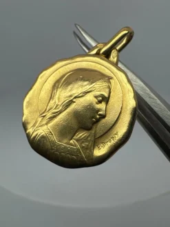 Médaille Or Jaune 18k Émile Dropsy