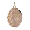 Médaille or rose gravée ancienne