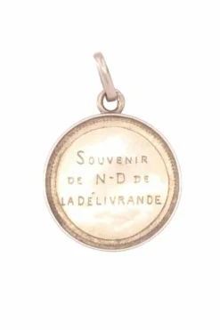 Médaille or rose notre dame de la délivrande