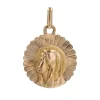 Médaille or rose Vierge Marie rayonnante