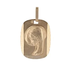 Médaille or rose Vierge Marie