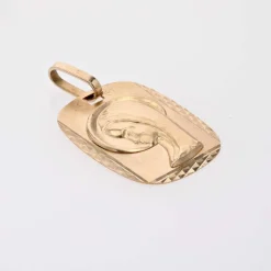 Médaille or rose Vierge Marie