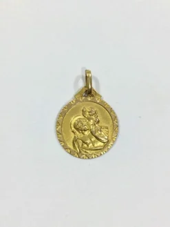 Médaille Or Saint Christophe