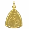 Médaille or vierge à l'enfant