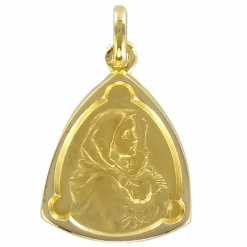 Médaille or vierge à l'enfant