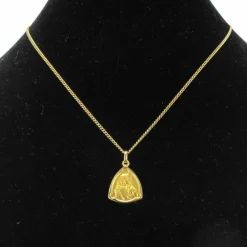 Médaille or vierge à l'enfant