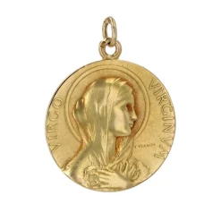 Médaille or Vierge Marie signée Vernon