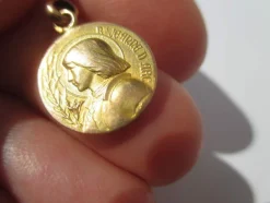 Médaille pendentif Jeanne d’Arc biface