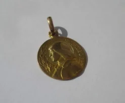 Médaille pendentif Jeanne d’Arc biface