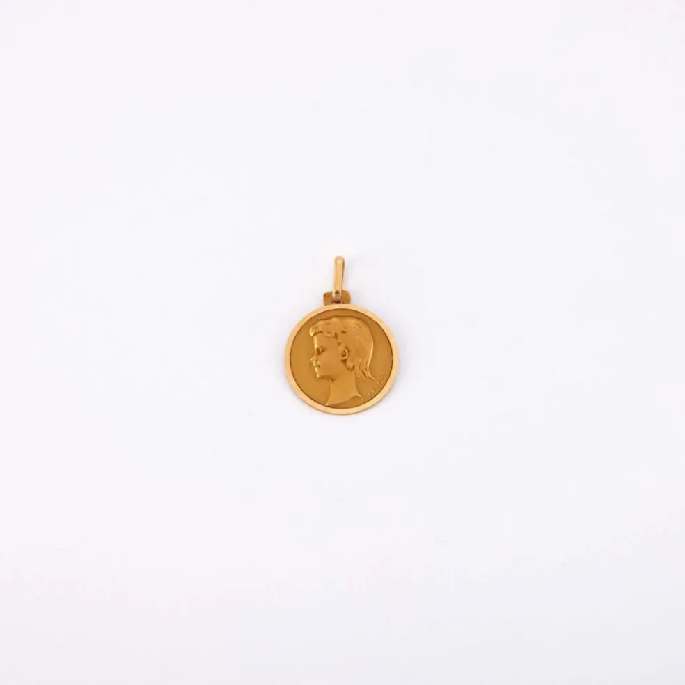 Médaille Profil masculin signée Cardot