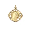 Médaille religieuse Art Nouveau Vierge de profil