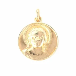 Médaille religieuse Maria or jaune