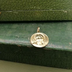 Médaille religieuse Maria or jaune