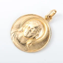 Médaille religieuse Maria or jaune
