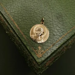 Médaille religieuse Maria or jaune