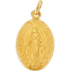 Médaille religieuse or jaune