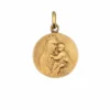 Médaille religieuse scapulaire Vierge à l’Enfant vs Jésus or jaune