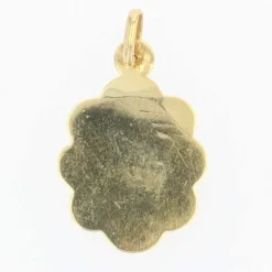 Médaille religieuse Vierge auréolée or jaune